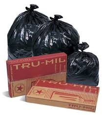Can Liners, 40x46 1.8ml Blk 100/cs (Heavy-Duty Large Trash Bags), 40-45 gallon, 90 lb capacity