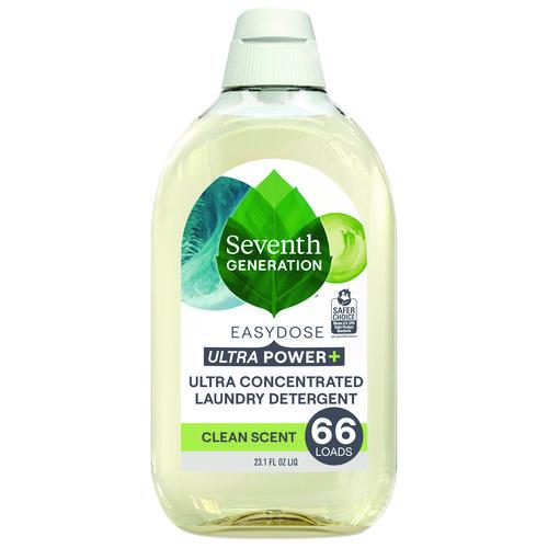 Seventh Generation Ultra Power + Laundry Detergent, Clean, 23.1 oz Bottle, 6/Carton - FREE SHIPPING