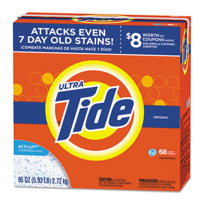 Tide® HE Laundry Detergent, Original Scent, Powder, 95 oz Box, 3/Carton