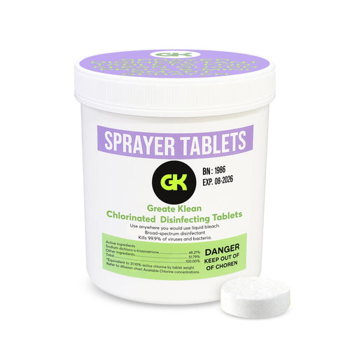 Disinfecting Sprayer Tablets For Klean Guard Pro-X & Mini Smart Sprayer