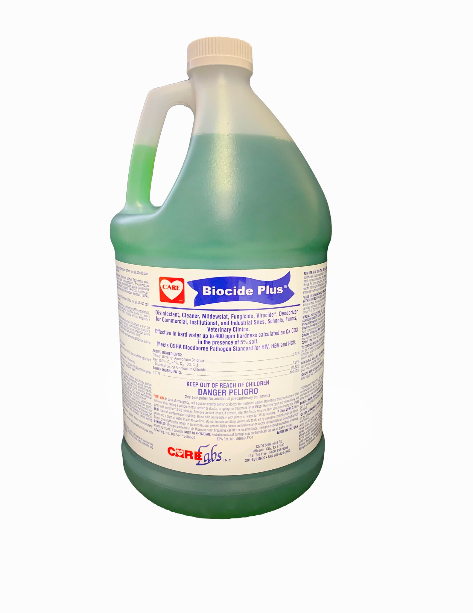 Biocide Plus Disinfectant, Cleaner, & Deodorizer, One Case (4-1 Gallon ...