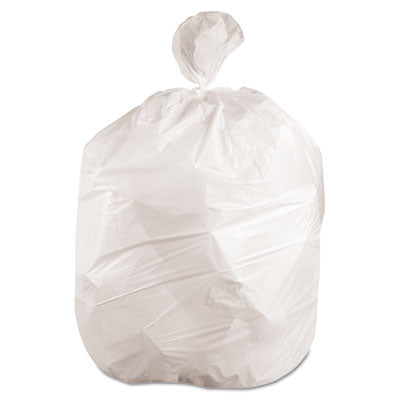 Mighty Tough Low-Density Waste Can Liners, 33x39 0.97ml Wht 150/cs