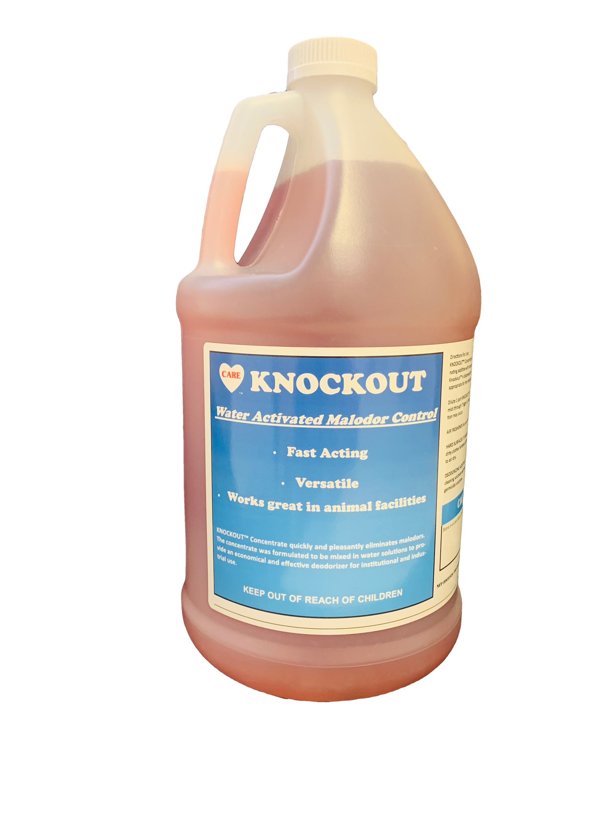 Knockout concentrated deodorizer 1-gallon bottle — cherry or fresh scent — Care Labs