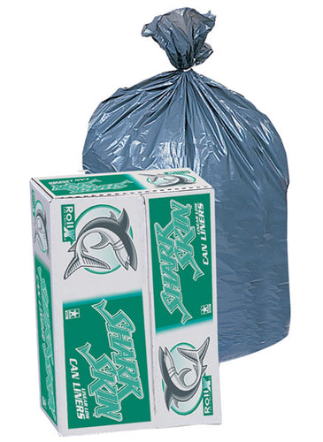 Liner, 38x58, 60 gallon, 1.1ml Gray 100/cs 75 lb capacity